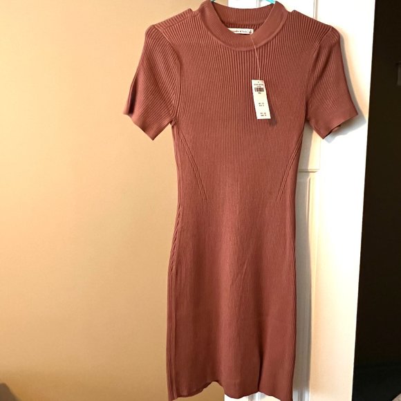Abercrombie & Fitch Mock-neck Mini Sweater Dress - Picture 2 of 4